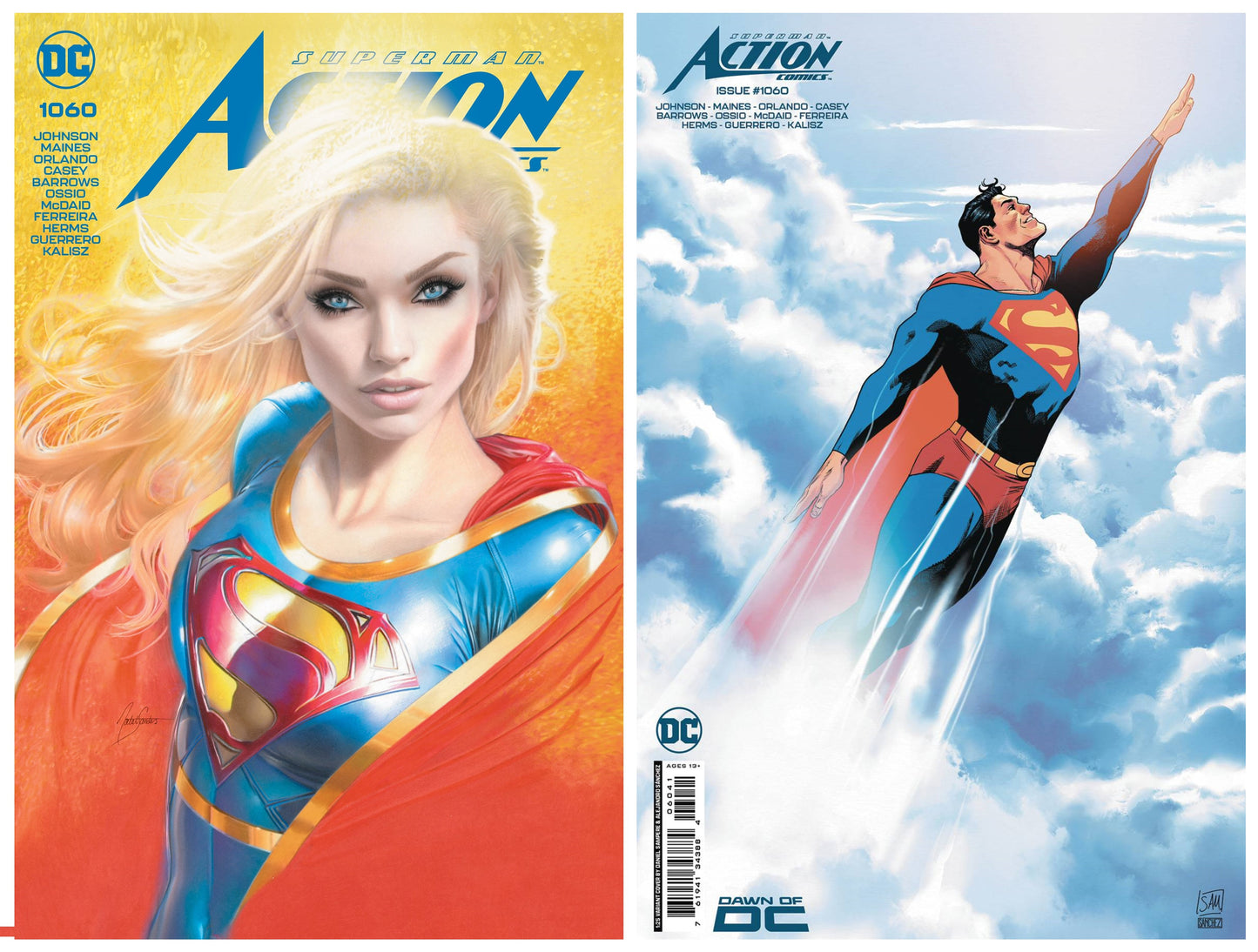 ACTION COMICS #1060 NATALI SANDERS HOMAGE VARIANT LIMITED TO 500 COPIES WITH NUMBERED COA + 1:25 VARIANT