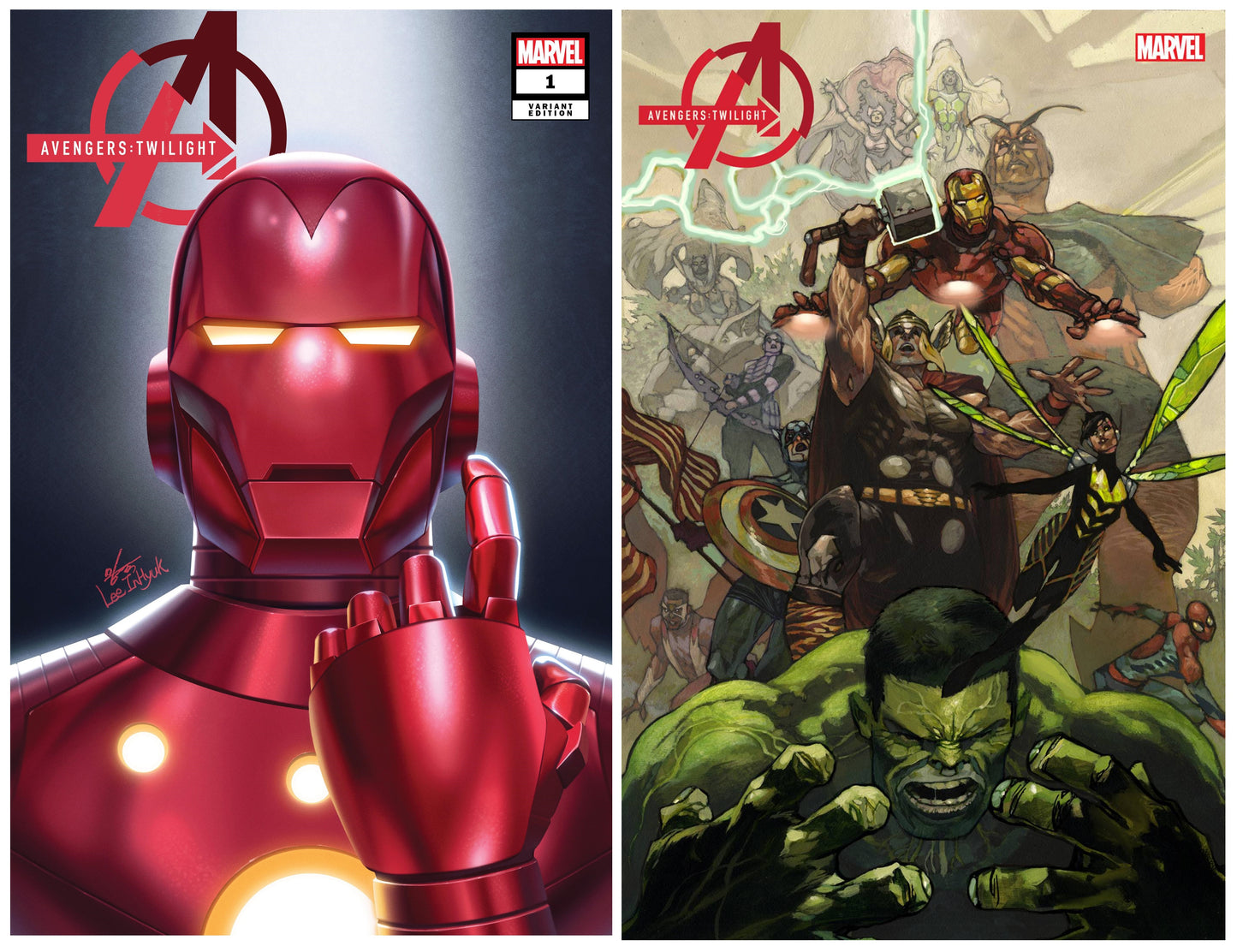 AVENGERS TWILIGHT #1 INHYUK LEE VARIANT LIMITED TO 500 COPIES WITH NUMBERED COA + 1:60 VARIANT