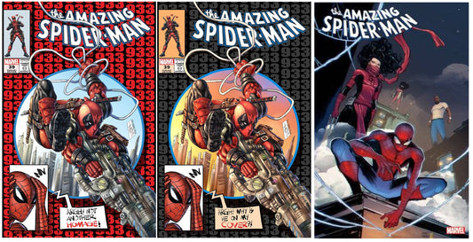AMAZING SPIDER-MAN #39 ALAN QUAH RED/SILVER TRADE DRESS ANTI-HOMAGE VARIANT SET LIMITED TO 600 SETS WITH NUMBER COA + 1:25 VARIANT