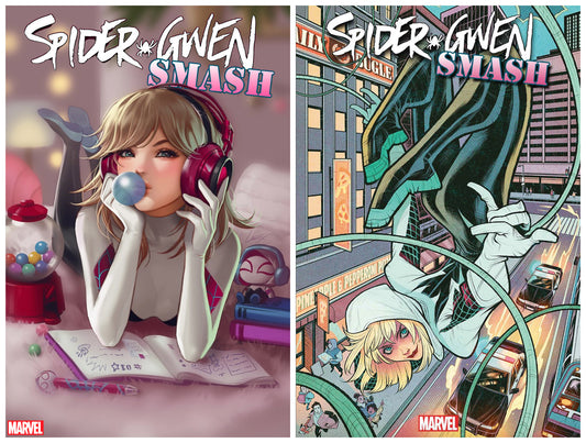 SPIDER-GWEN : SMASH #1 LEIRIX VARIANT LIMITED TO 500 COPIES WITH NUMBERED COA + 1:25 VARIANT