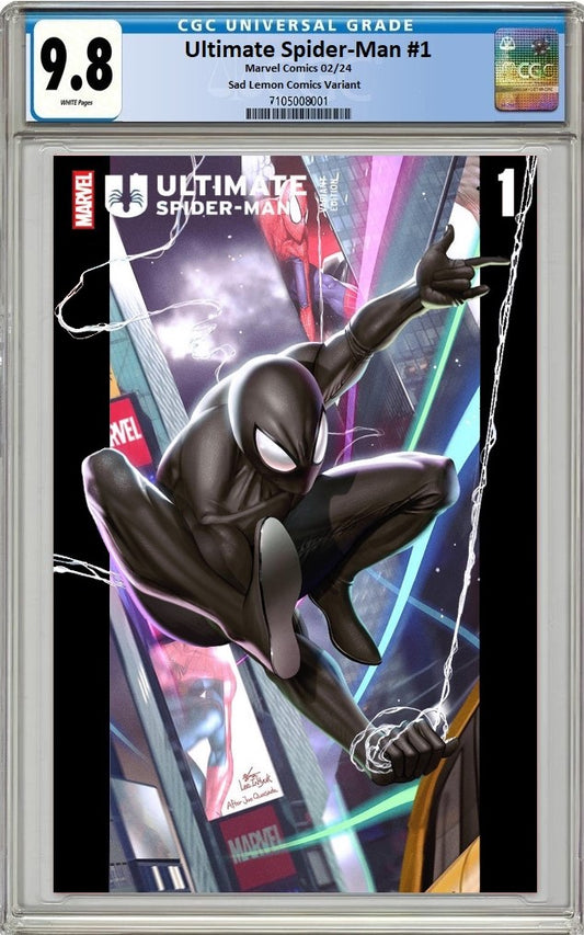ULTIMATE SPIDER-MAN #1 INHYUK LEE HOMAGE BLACK SUIT VARIANT LIMITED TO 800 COPIES WITH NUMBERED COA CGC 9.8 PREORDER