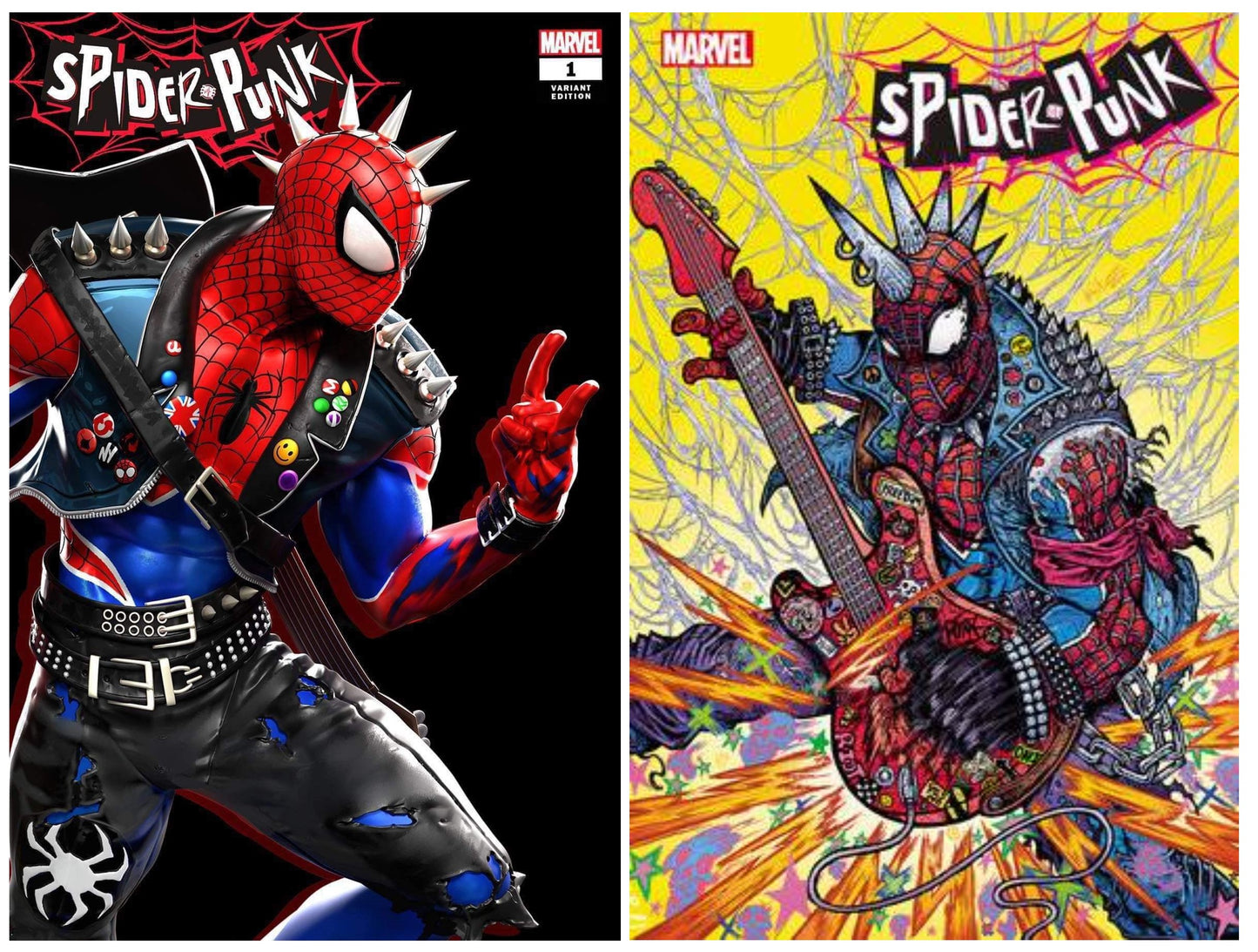 SPIDER-PUNK ARMS RACE #1 RAFAEL GRASSETTI VARIANT LIMITED TO 500 COPIES WITH NUMBERED COA + 1:25 VARIANT