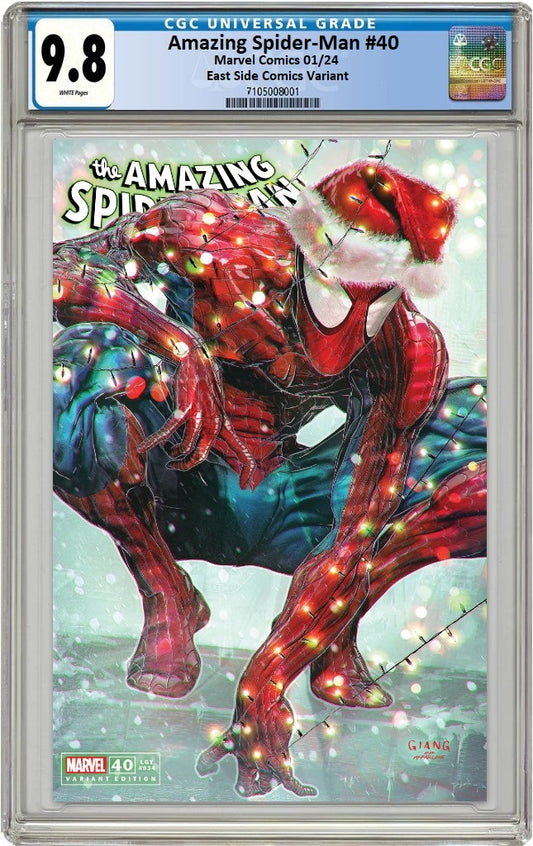 AMAZING SPIDER-MAN #40 JOHN GIANG XMAS SPECIAL TRADE DRESS VARIANT LIMITED TO 3000 COPIES CGC 9.8 PREORDER