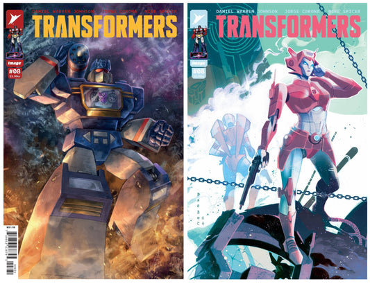 TRANSFORMERS #8 ALAN QUAH CONNECTING VARIANT LIMITED TO 500 COPIES WITH NUMBERED COA + 1:10 VARIANT