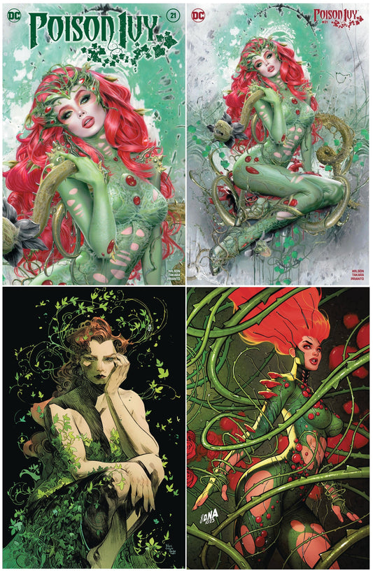POISON IVY #21 NATALI SANDERS TRADE/MINIMAL TRADE VARIANT SET LIMITED TO 800 SETS WITH NUMBERED COA + 1:25 & 1:50 VARIANT