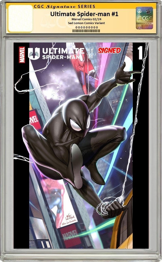 ULTIMATE SPIDER-MAN #1 INHYUK LEE HOMAGE BLACK SUIT VARIANT LIMITED TO 800 COPIES WITH NUMBERED COA CGC SS PREORDER