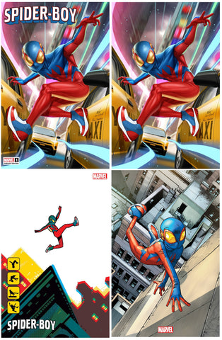 SPIDER-BOY #1 INHYUK LEE TRADE/VIRGIN VARIANT SET LIMITED TO 800 SETS WITH NUMBERED COA + 1:50 & 1:100 VARIANTS