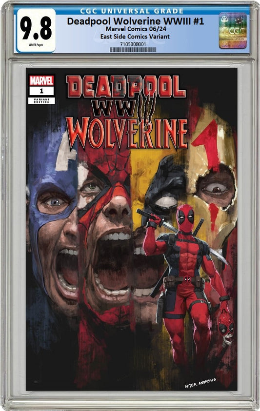DEADPOOL WOLVERINE WWIII #1 SKAN SRISUWAN HOMAGE VARIANT LIMITED TO 600 COPIES WITH NUMBERED COA CGC 9.8 PREORDER
