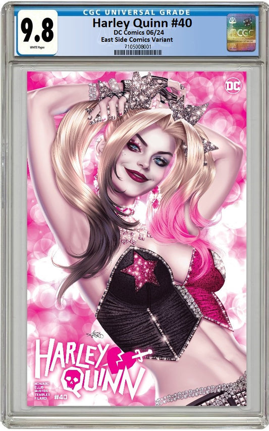 HARLEY QUINN #40 ARIEL DIAZ FOIL VARIANT LIMITED TO 800 COPIES WITH NUMBERED COA CGC 9.8 PREORDER