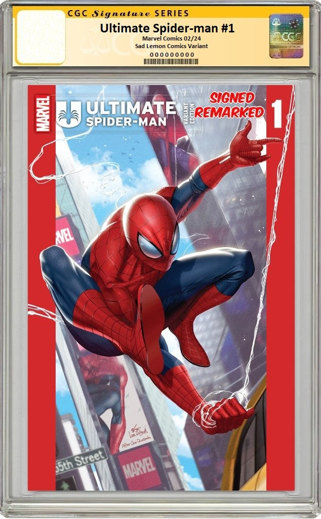 ULTIMATE SPIDER-MAN #1 INHYUK LEE HOMAGE VARIANT LIMITED TO 600 COPIES WITH NUMBERED COA CGC REMARK PREORDER
