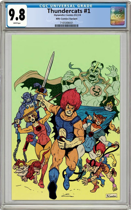 THUNDERCATS #1 ALEX CORMACK VIRGIN VARIANT LIMITED TO 333 COPIES WITH NUMBERED COA CGC 9.8 PREORDER
