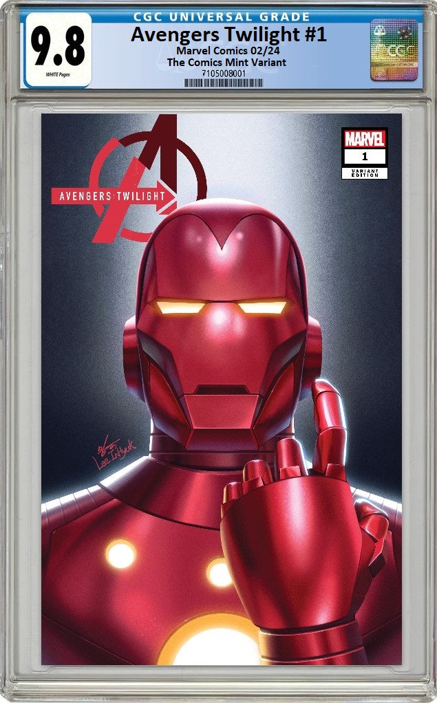 AVENGERS TWILIGHT #1 INHYUK LEE VARIANT LIMITED TO 500 COPIES WITH NUMBERED COA CGC 9.8 PREORDER
