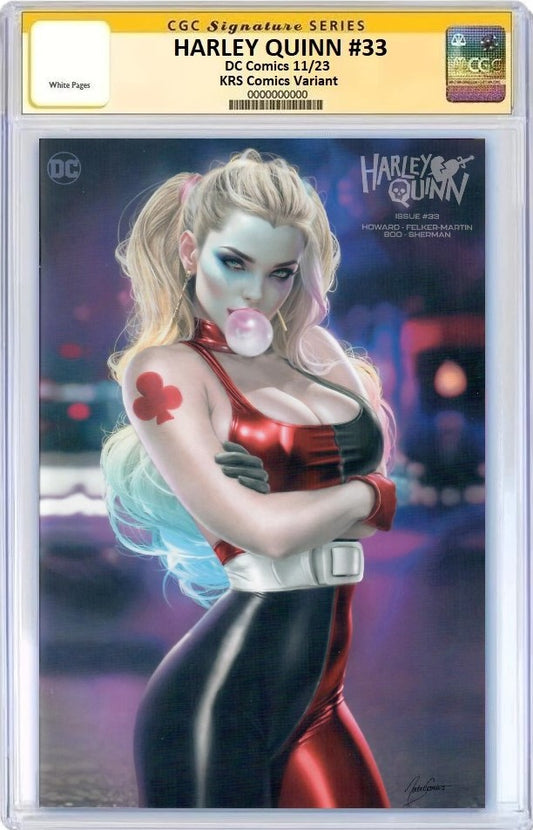 HARLEY QUINN #33 NATALI SANDERS MINIMAL TRADE DRESS VARIANT LIMITED TO 1500 COPIES CGC SS PREORDER