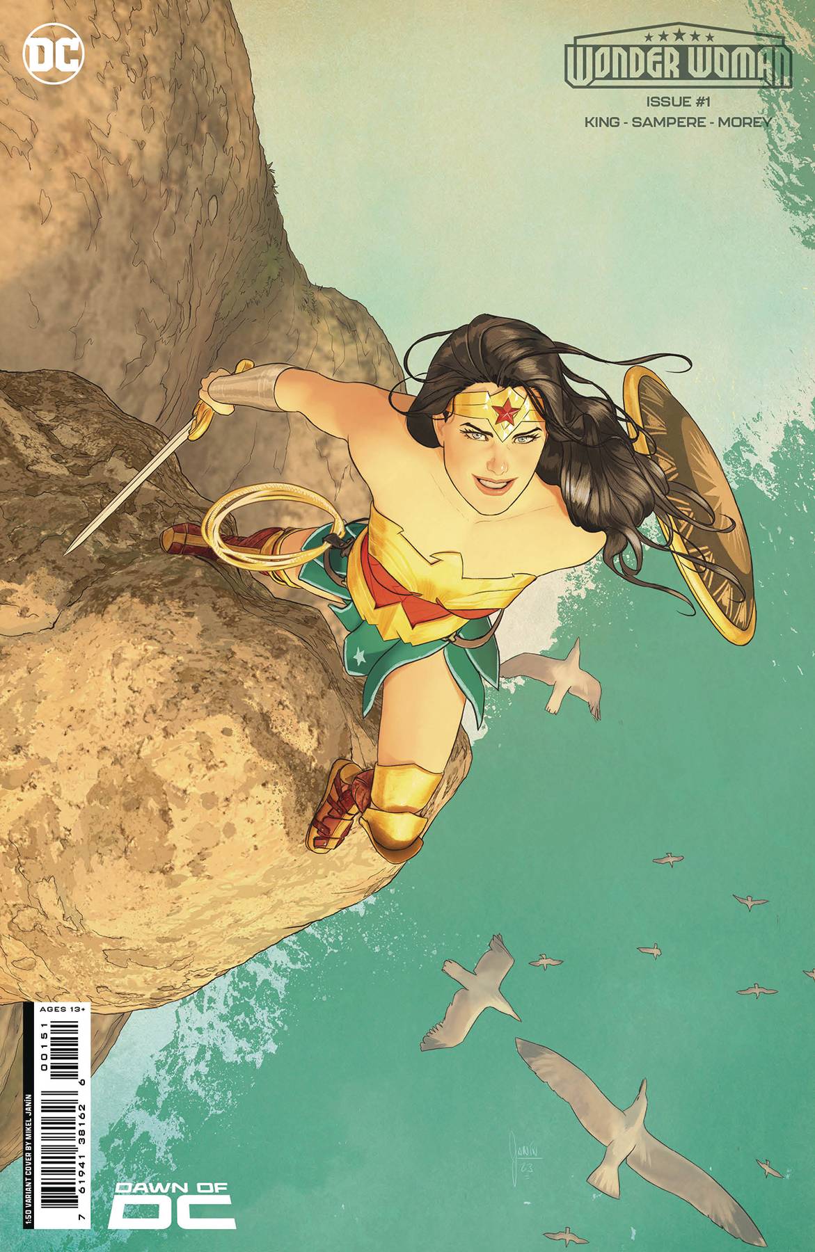 WONDER WOMAN #1  1:50 MIKEL JANIN VARIANT