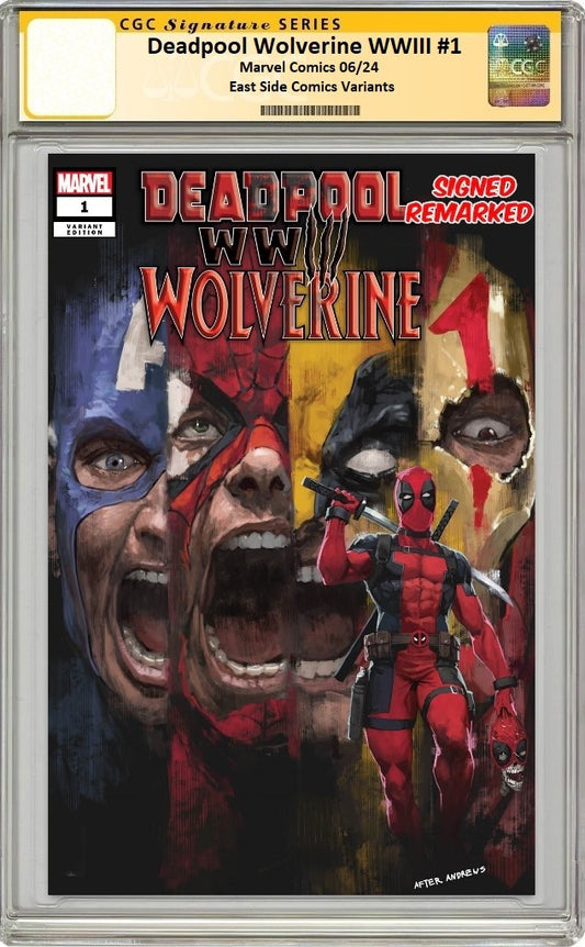 DEADPOOL WOLVERINE WWIII #1 SKAN SRISUWAN HOMAGE VARIANT LIMITED TO 600 COPIES WITH NUMBERED COA CGC REMARK PREORDER