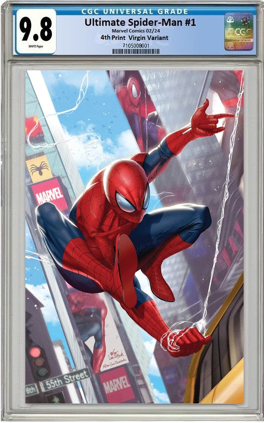 ULTIMATE SPIDER-MAN #1 INHYUK LEE RED SUIT VIRGIN VARIANT LIMITED TO 1000 COPIES CGC 9.8 PREORDER