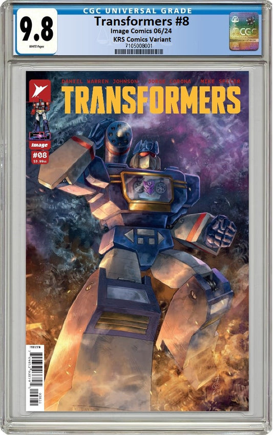 TRANSFORMERS #8 ALAN QUAH CONNECTING VARIANT LIMITED TO 500 COPIES WITH NUMBERED COA CGC 9.8 PREORDER