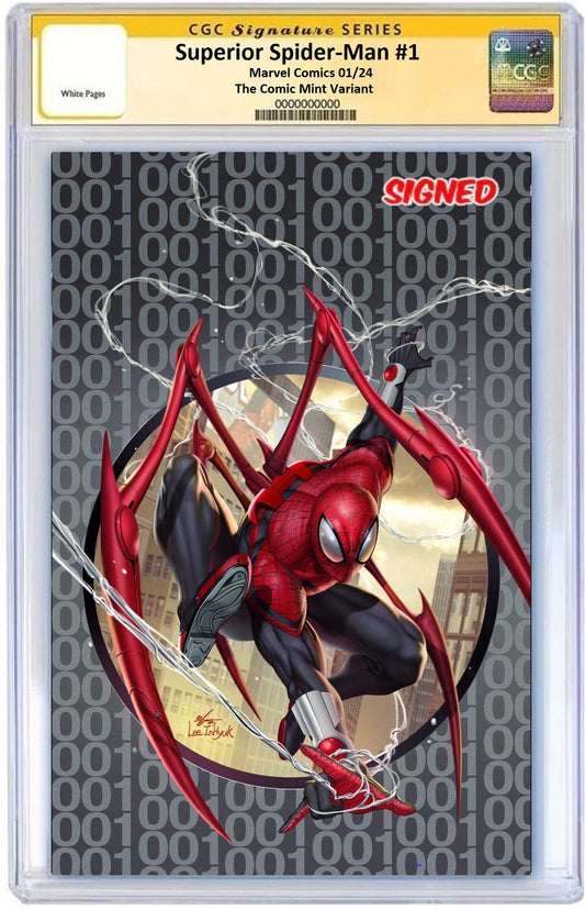 SUPERIOR SPIDER-MAN #1 INHYUK LEE GREY VIRGIN VARIANT LIMITED TO 600 COPIES WITH NUMBERED COA CGC SS PREORDER