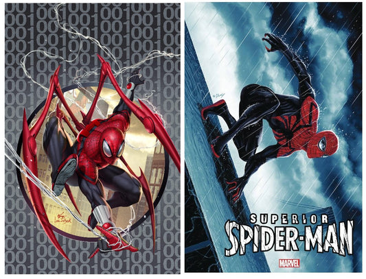 SUPERIOR SPIDER-MAN #1 INHYUK LEE GREY VIRGIN VARIANT LIMITED TO 600 COPIES WITH NUMBERED COA + 1:50 DOALY VARIANT