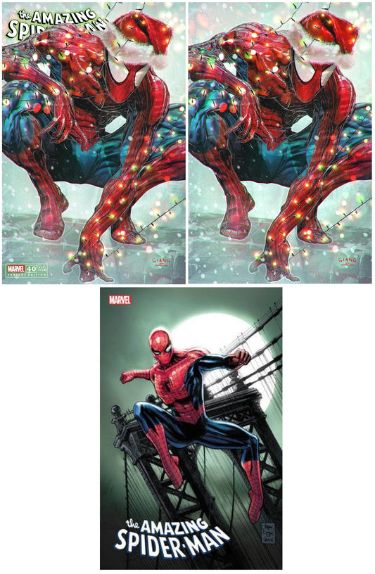 AMAZING SPIDER-MAN #40 JOHN GIANG XMAS SPECIAL TRADE/VIRGIN VARIANT SET LIMITED TO 1000 SETS + 1:25 DANIEL VARIANT