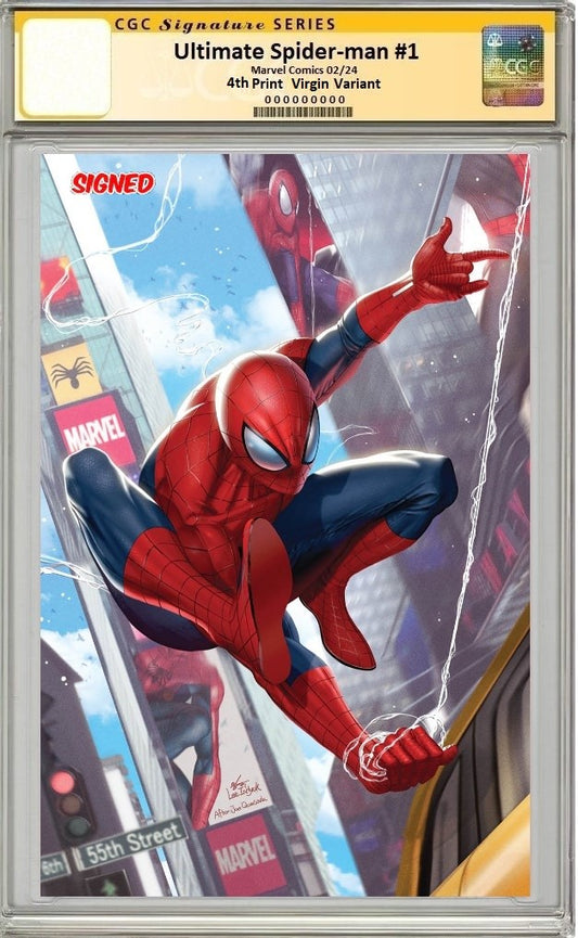 ULTIMATE SPIDER-MAN #1 INHYUK LEE RED SUIT VIRGIN VARIANT LIMITED TO 1000 COPIES CGC SS PREORDER