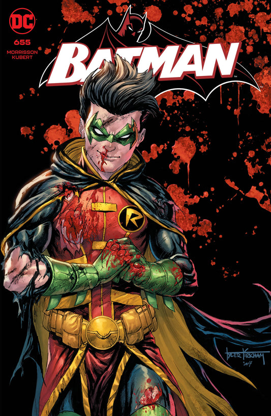 BATMAN #655 TYLER KIRKHAM DAMIEN WAYNE BATTLE DAMAGE SDCC TRADE DRESS VARIANT LIMITED TO 1500 COPIES