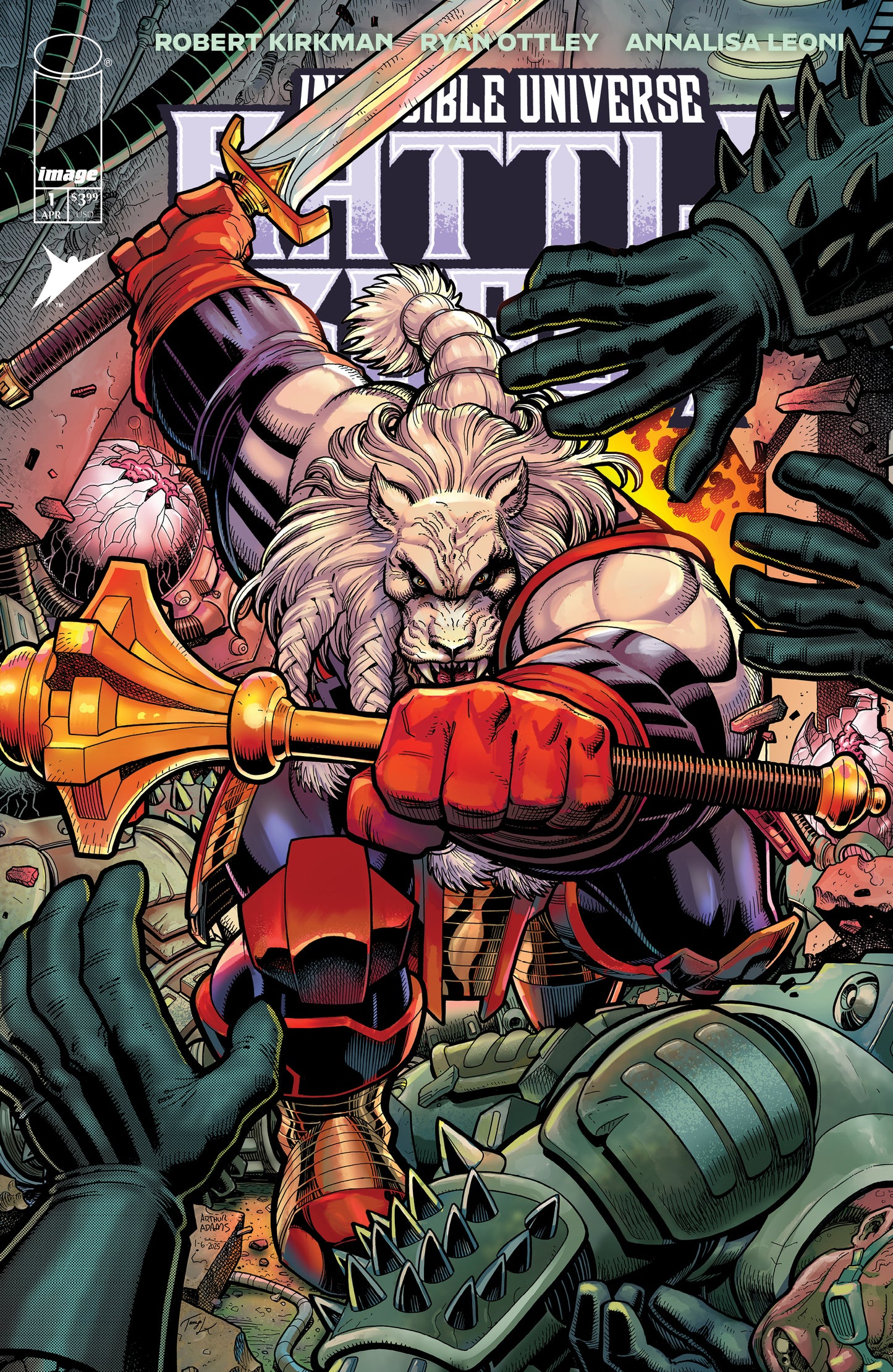 23/04/2025 INVINCIBLE UNIVERSE BATTLE BEAST #1 1:50 ART ADAMS VARIANT