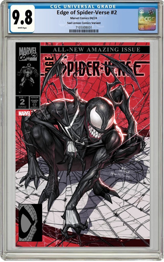 EDGE OF SPIDER-VERSE #2 INHYUK LEE RED HOMAGE VARIANT LIMITED TO 3000 COPIES CGC 9.8 PREORDER