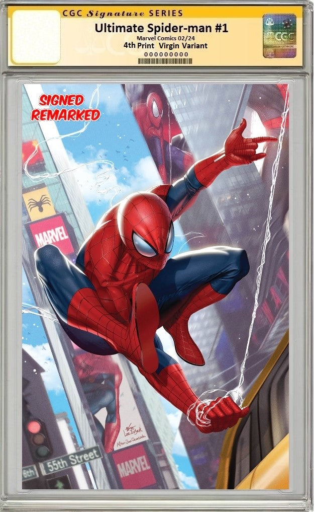 ULTIMATE SPIDER-MAN #1 INHYUK LEE RED SUIT VIRGIN VARIANT LIMITED TO 1000 COPIES CGC REMARK PREORDER