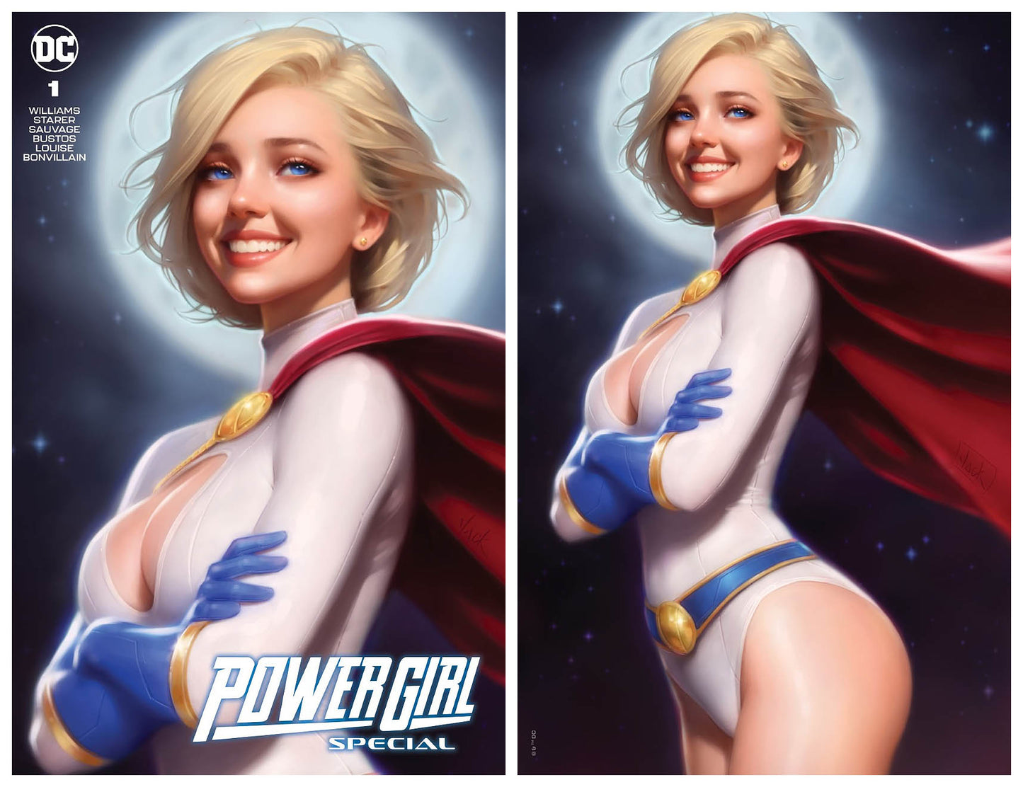 POWER GIRL SPECIAL #1 WILL JACK TRADE/VIRGIN A VARIANT SET LIMITED TO 2000 SETS