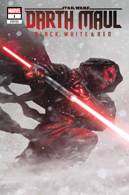 STAR WARS DARTH MAUL BLACK WHITE & RED #1 RAHZZAH VARIANT LIMITED TO ONLY 600 COPIES WITH NUMBERED COA