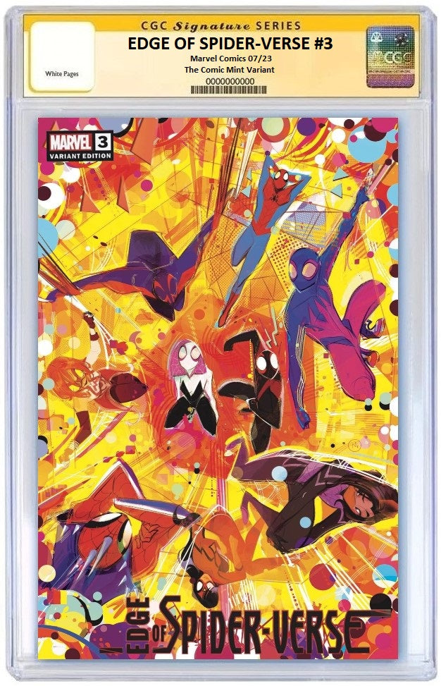 EDGE OF SPIDER-VERSE #3 NICOLETTA BALDARI VARIANT LIMITED TO 600 COPIES WITH NUMBERED COA CGC SS PREORDER