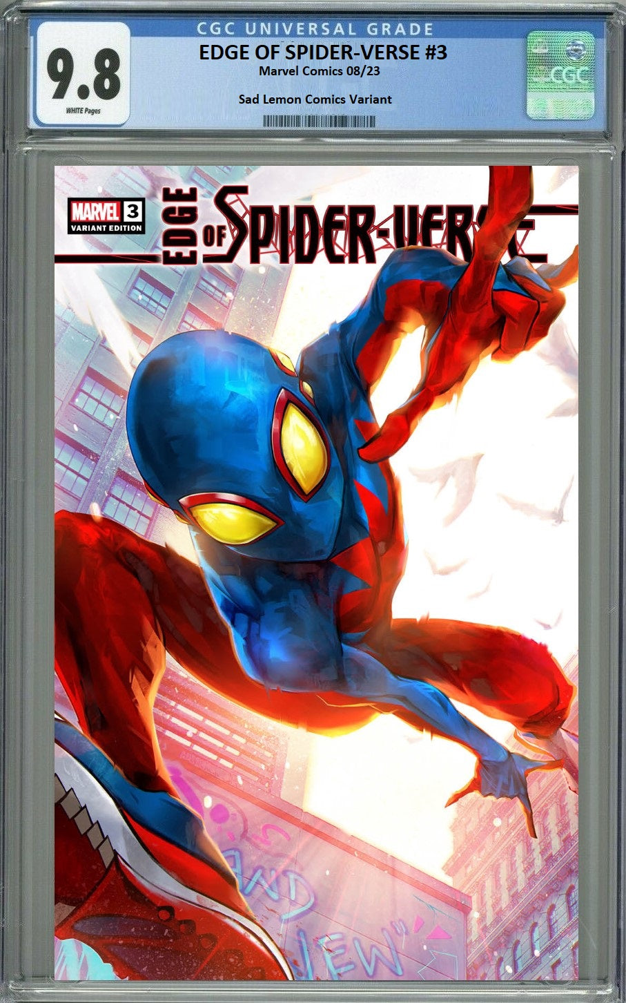 EDGE OF SPIDER-VERSE #3 IVAN TAO TRADE DRESS VARIANT LIMITED TO 3000 COPIES CGC 9.8 PREORDER