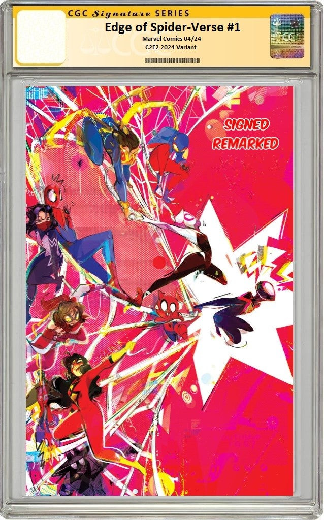 EDGE OF SPIDER-VERSE #1 NICOLETTA BALDARI C2E2 2024 VIRGIN VARIANT LIMITED TO 400 COPIES WITH NUMBERED COA - RAW & GRADED OPTIONS