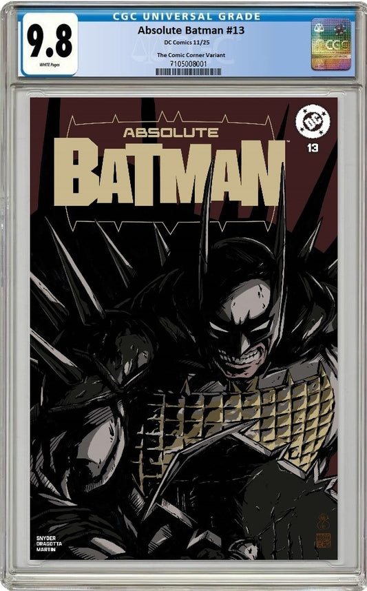 ABSOLUTE BATMAN #13 TAKASHI OKAZAKI NYCC 2025 VARIANT LIMITED TO 800 COPIES CGC 9.8 PREORDER