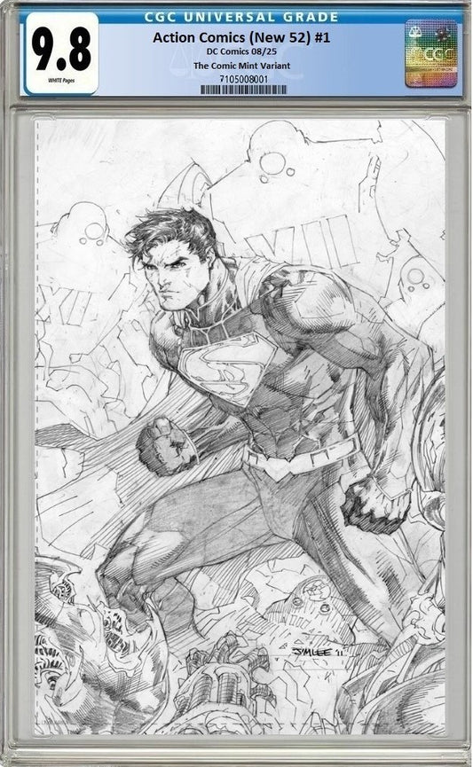 ACTION COMICS (NEW 52) #1 JIM LEE NYCC 2025 SKETCH VIRGIN VARIANT LIMITED TO 500 COPIES CGC 9.8 PREORDER