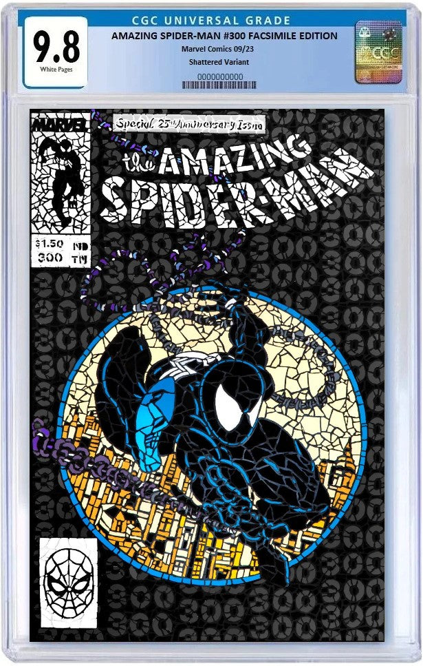 AMAZING SPIDER-MAN #300 FACSIMILE SHATTERED BLACK NYCC 2023 VARIANT LIMITED TO 1000 COPIES - RAW & GRADED OPTIONS