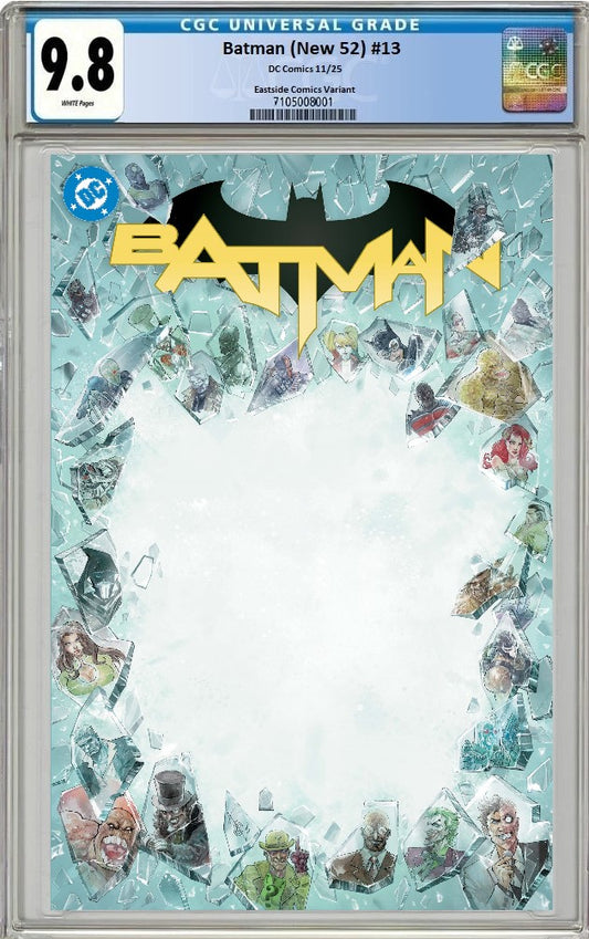 BATMAN (NEW 52) #13 ALAN QUAH BLANK FRAME NYCC 2025 VARIANT LIMITED TO 500 COPIES CGC 9.8 PREORDER