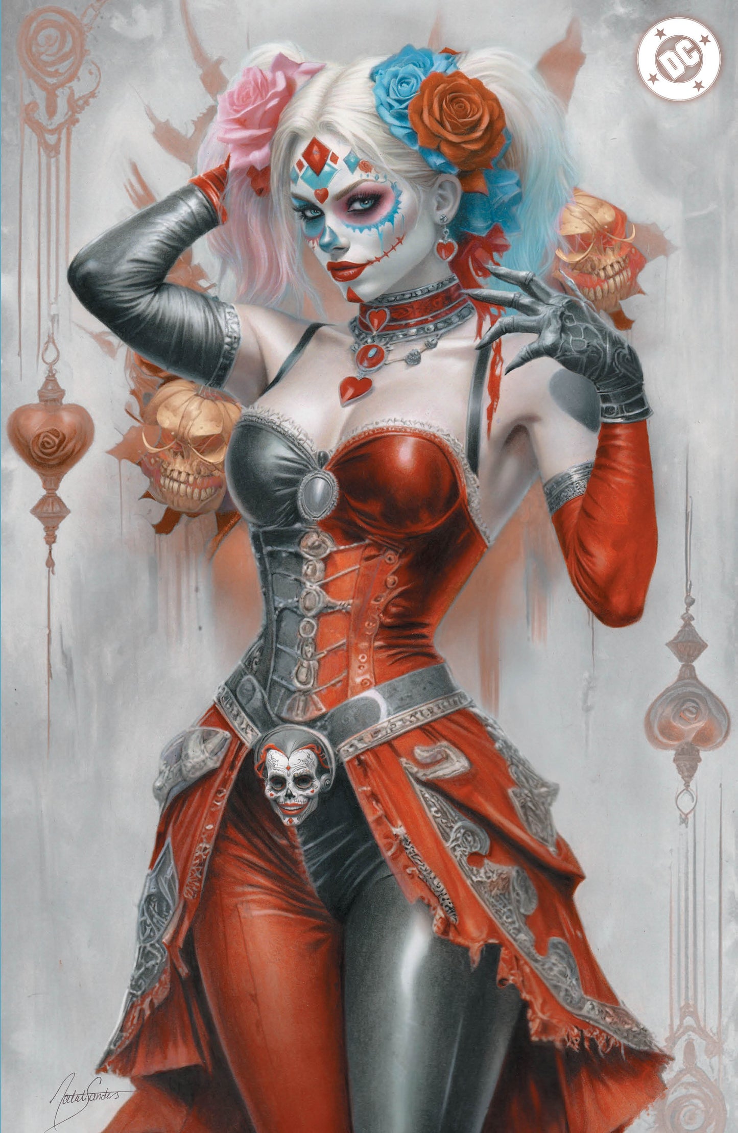 BATMAN (NEW 52) #13 NATALI SANDERS DIA LOS MUERTOS NYCC 2025 FOIL VIRGIN VARIANT LIMITED TO 500 COPIES