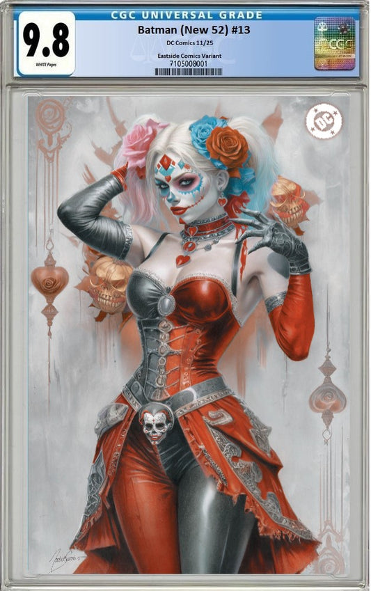 BATMAN (NEW 52) #13 NATALI SANDERS DIA LOS MUERTOS NYCC 2025 FOIL VIRGIN VARIANT LIMITED TO 500 COPIES CGC 9.8 PREORDER