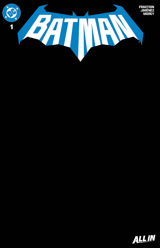 BATMAN #1 NYCC BLACK BLANK VARIANT LIMITED TO 500 COPIES