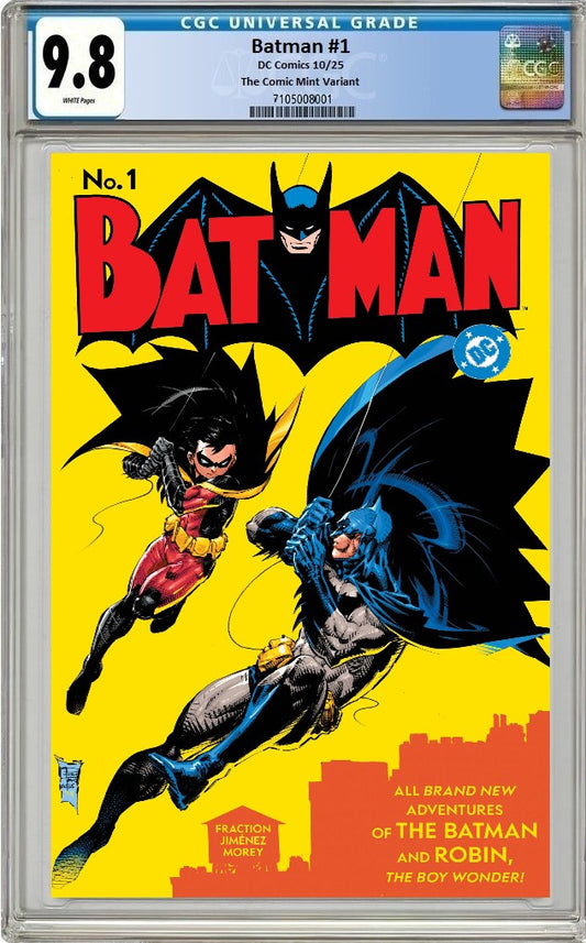 BATMAN #1 PHILIP TAN NYCC 2025 CLASSIC HOMAGE FOIL VARIANT LIMITED TO 800 COPIES CGC PREORDER