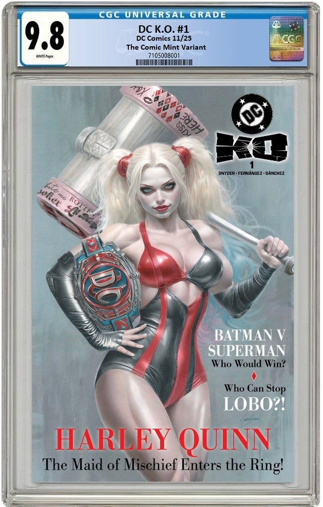 DC K.O. #1 NATALI SANDERS NYCC 2025 VARIANT LIMITED TO 800 COPIES CGC 9.8 PREORDER