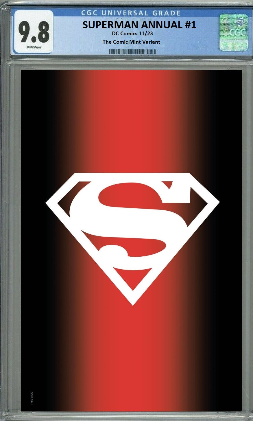 NYCC 2023 SUPERMAN ANNUAL #1 JUSTICE LEAGUE LOGO FOIL VARIANT LIMITED TO 1200 COPIES - RAW & GRADED OPTIONS