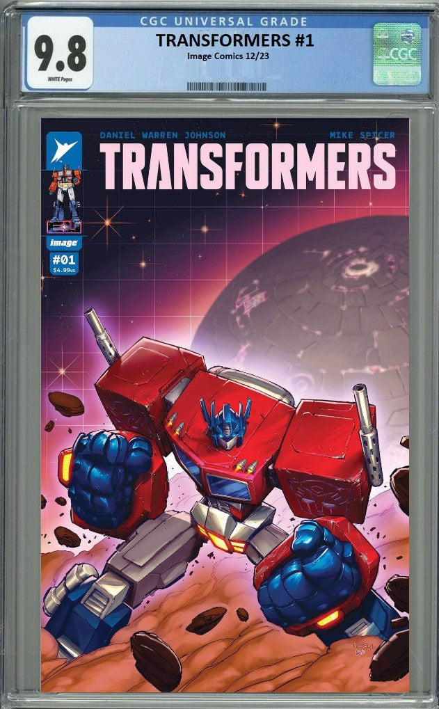 TRANSFORMERS #1 MIKE BOWDEN NYCC 2023 VARIANT LIMITED TO 500 COPIES - RAW & GRADED OPTIONS