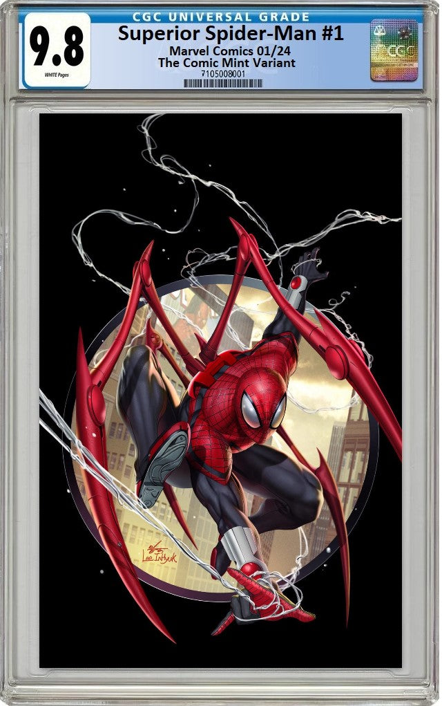 SUPERIOR SPIDER-MAN #1 INHYUK LEE MEGACON 2024 BLACK VIRGIN VARIANT LIMITED TO 600 COPIES WITH NUMBERED COA - RAW & CGC OPTIONS