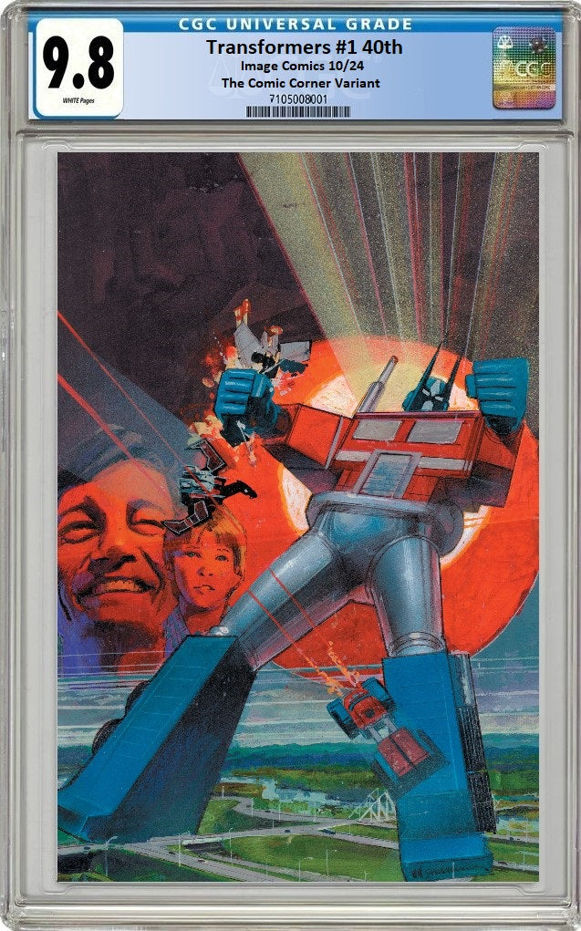 TRANSFORMERS #1 40TH NYCC 2024 BILL SIENKIEWICZ VIRGIN FOIL VARIANT LIMITED TO 1000 COPIES WITH NUMBERED COA