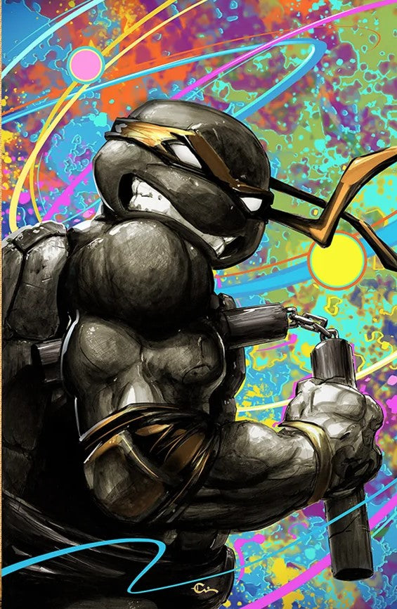 TEENAGE MUTANT NINJA TURTLES 2024 #1 CLAYTON CRAIN MICHELANGELO VIRGIN VARIANT LIMITED TO 300 COPIES