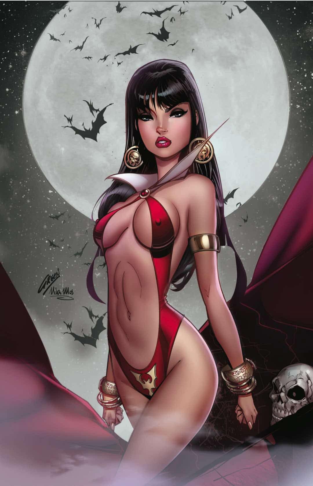 VAMPIRELLA #672 PAUL GREEN CLASSIC COVER COLOUR SPLASH VARIANT LIMITED TO 300 COPIES