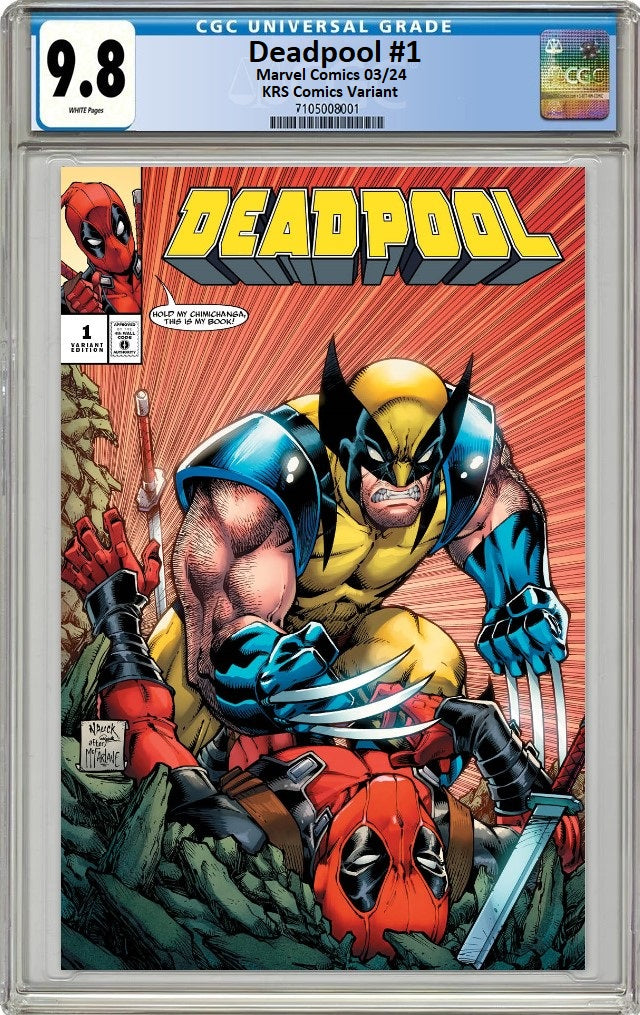DEADPOOL #1 TODD NAUCK HOMAGE VARIANT LIMITED TO 800 COPIES WITH NUMBERED COA CGC 9.8 PREORDER